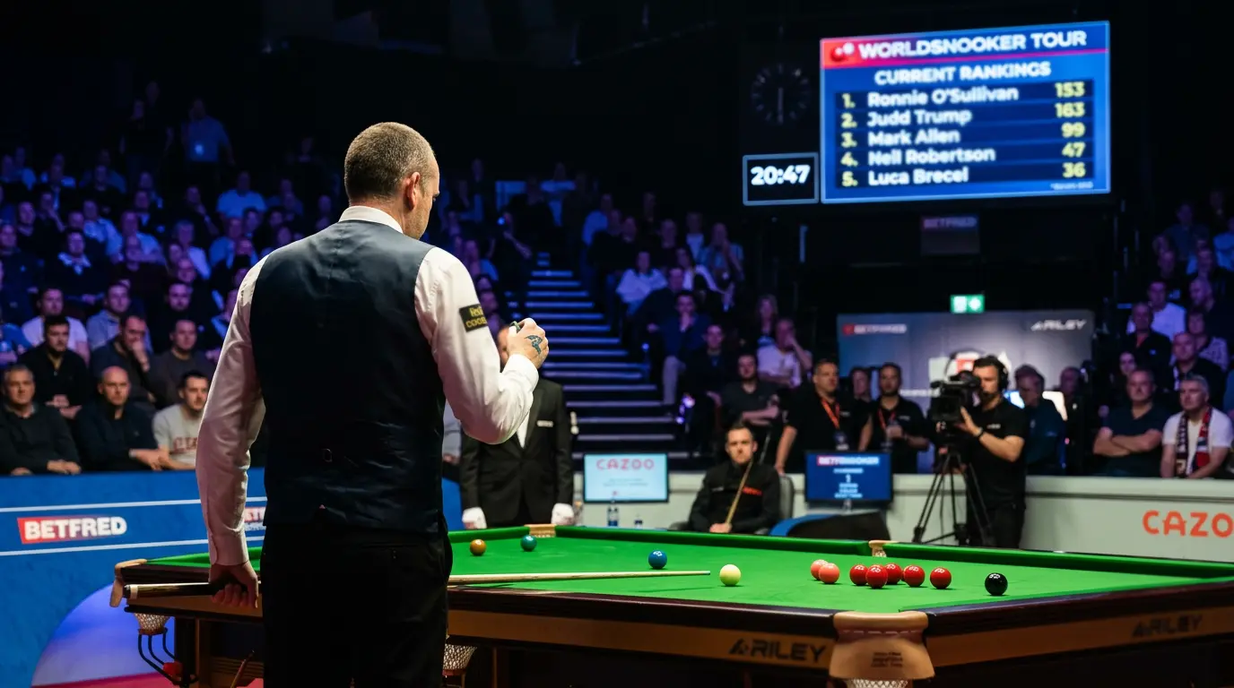 Snooker-Weltrangliste mit Top-Spielern für Wettanalyse